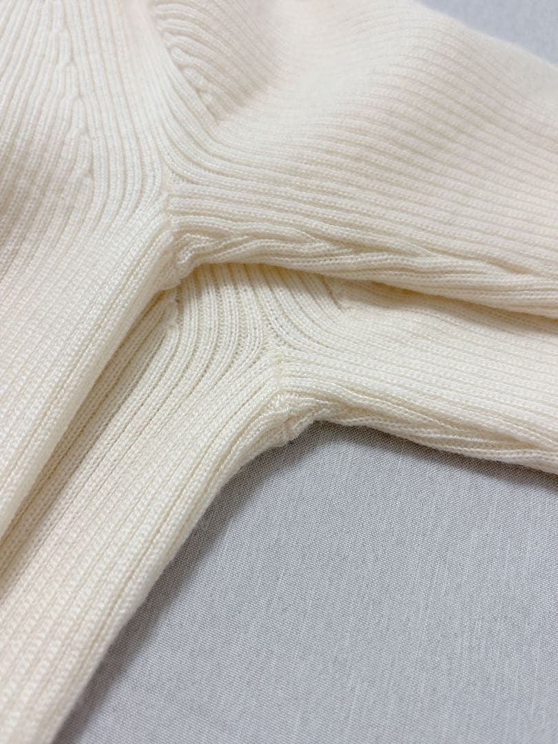1/22終◆極美品✨SLOANE スローン 14Gリブ ラウンドネックニット