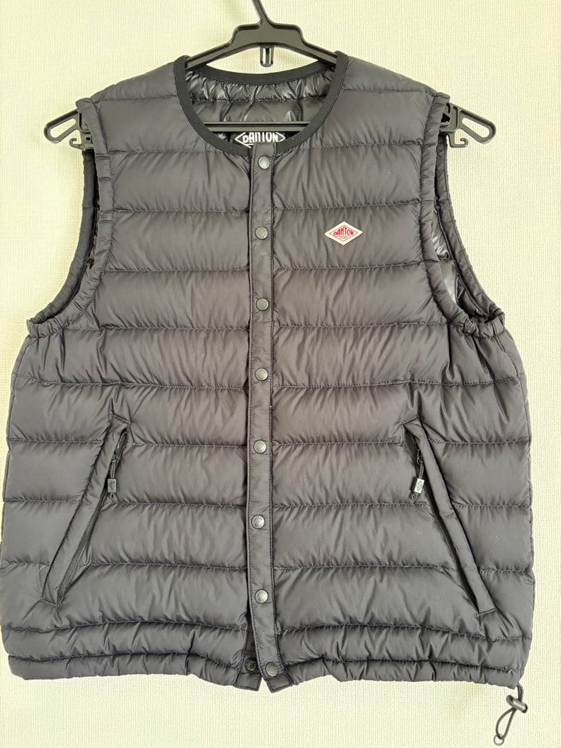 DANTON レディース　インナーダウンベスト　黒　XS