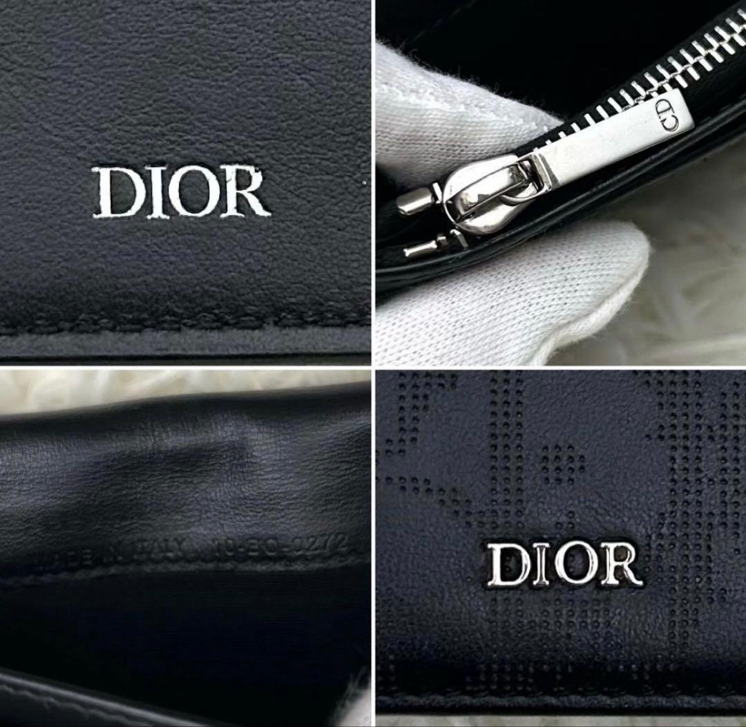 ChristianDior クリスチャンディオール レザー 長財布 ブラック