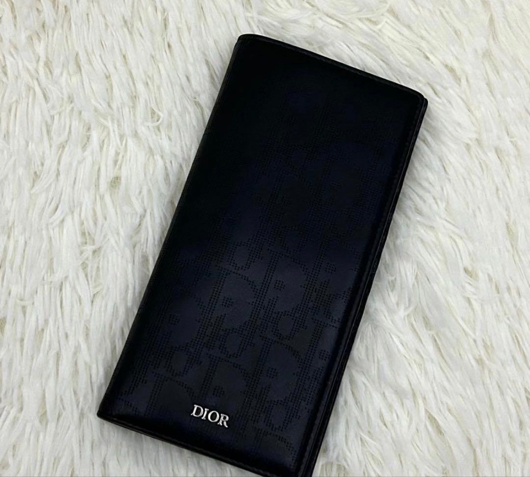 ChristianDior クリスチャンディオール レザー 長財布 ブラック
