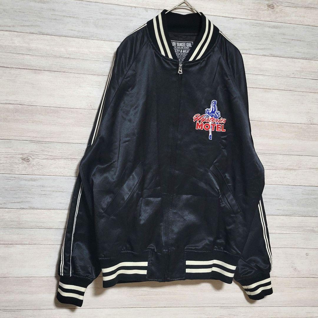 【美品L】HYSTERIC GLAMOUR スカジャン 刺繍 MOTEL