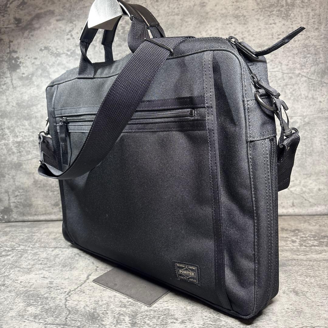 未使用級【ポーター クリップ／PORTER CLIP】2WAY ブリーフケース