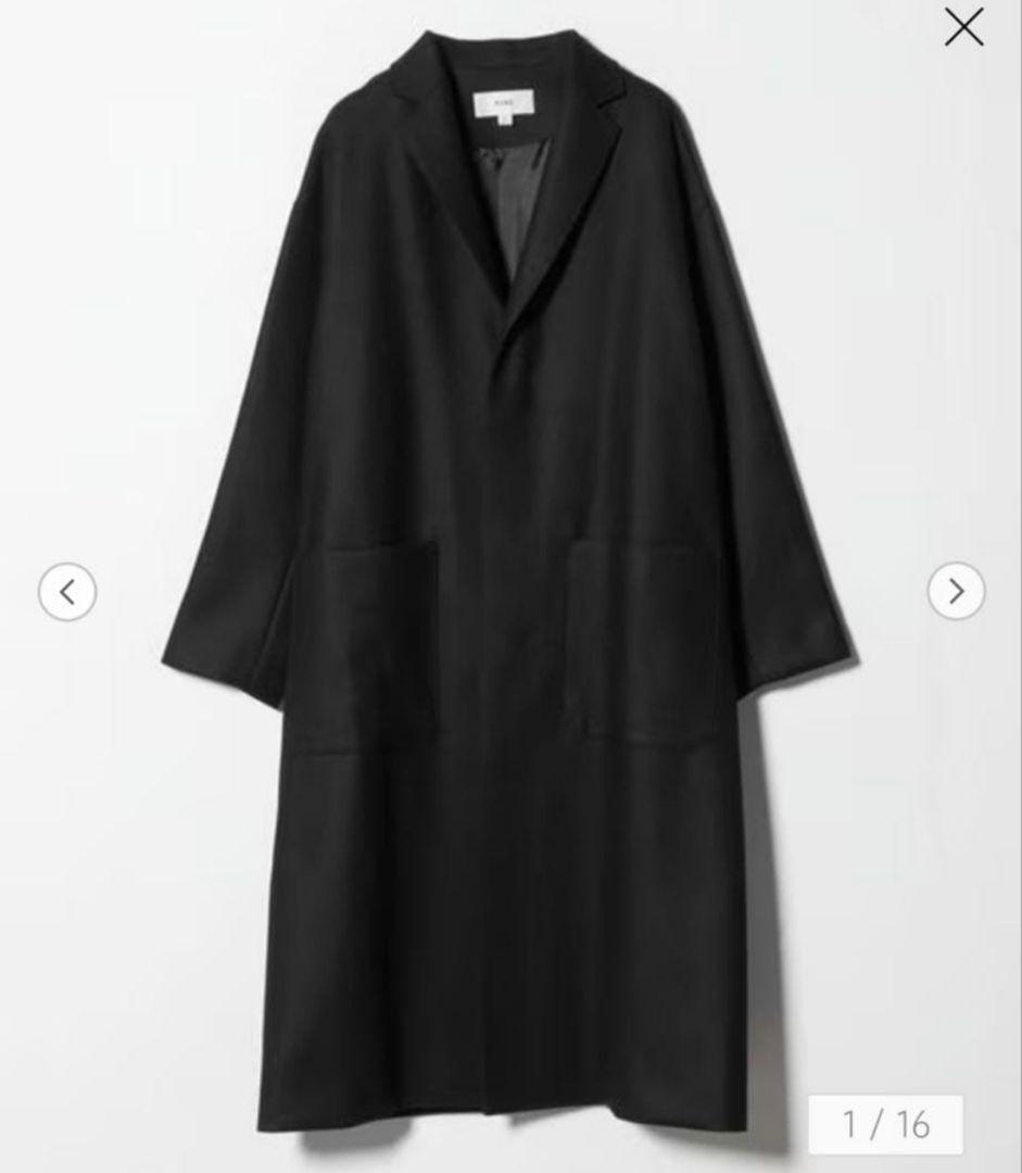 極美品 HYKE ウールショップコート サイズ1 2017AW