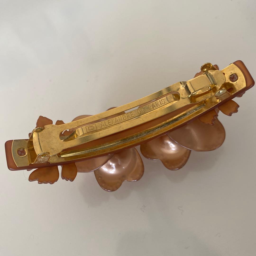 Alexandre De Paris ラインストーン装飾ローズ バレッタ♡美品♡