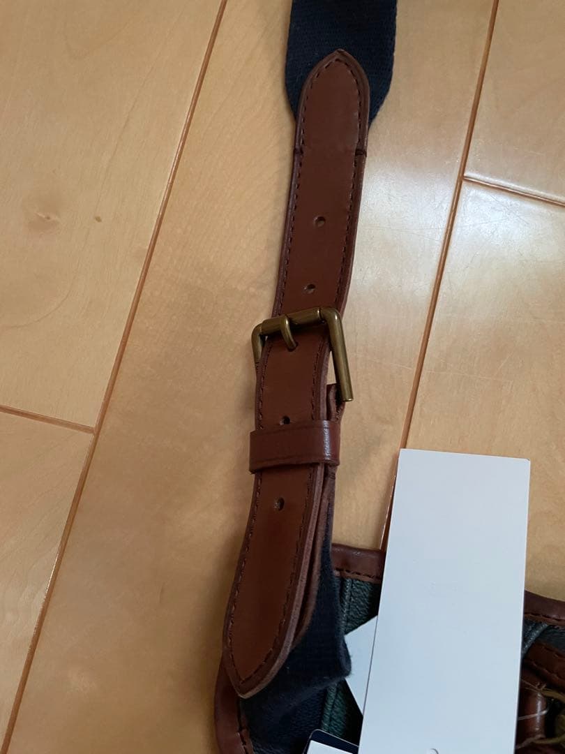 【新品】Ralph Lauren ボディバッグ グリーン系チェック