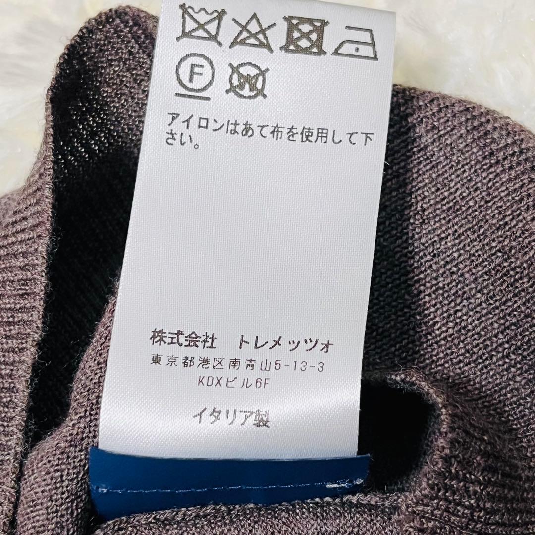 美品　高級　FEDELI LANA 140 WOOL モックネックニット