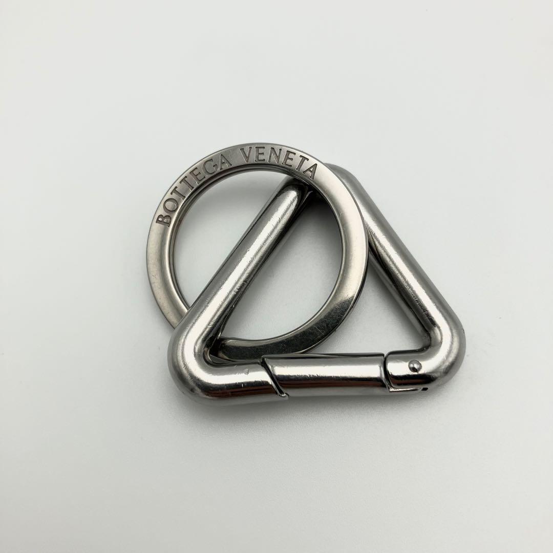 ボッテガ キーリング キーホルダー トライアングル シルバー オレンジ