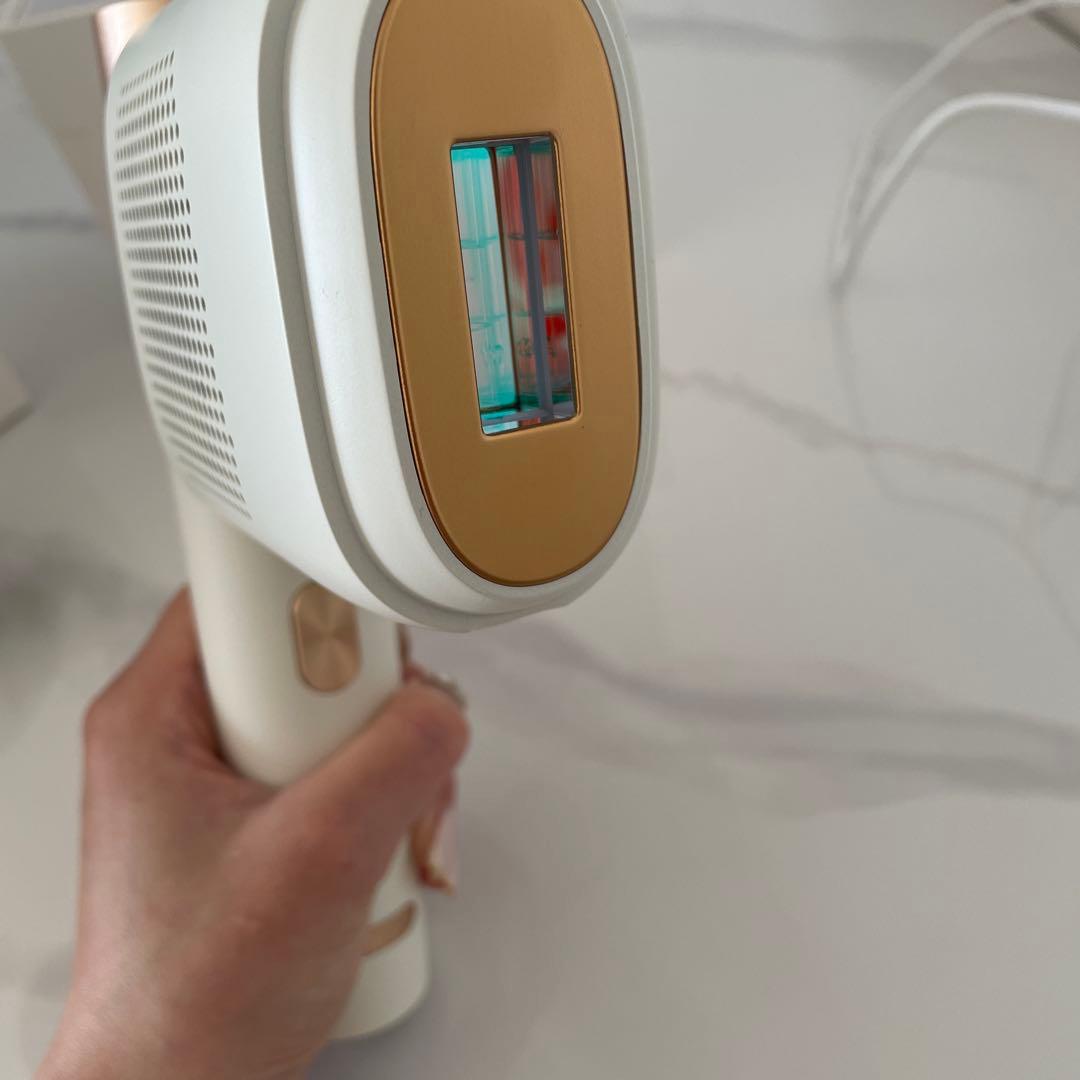 ★極上の自宅エステ★ BoSidin 脱毛器 ホワイト×ゴールド 高級デザイン