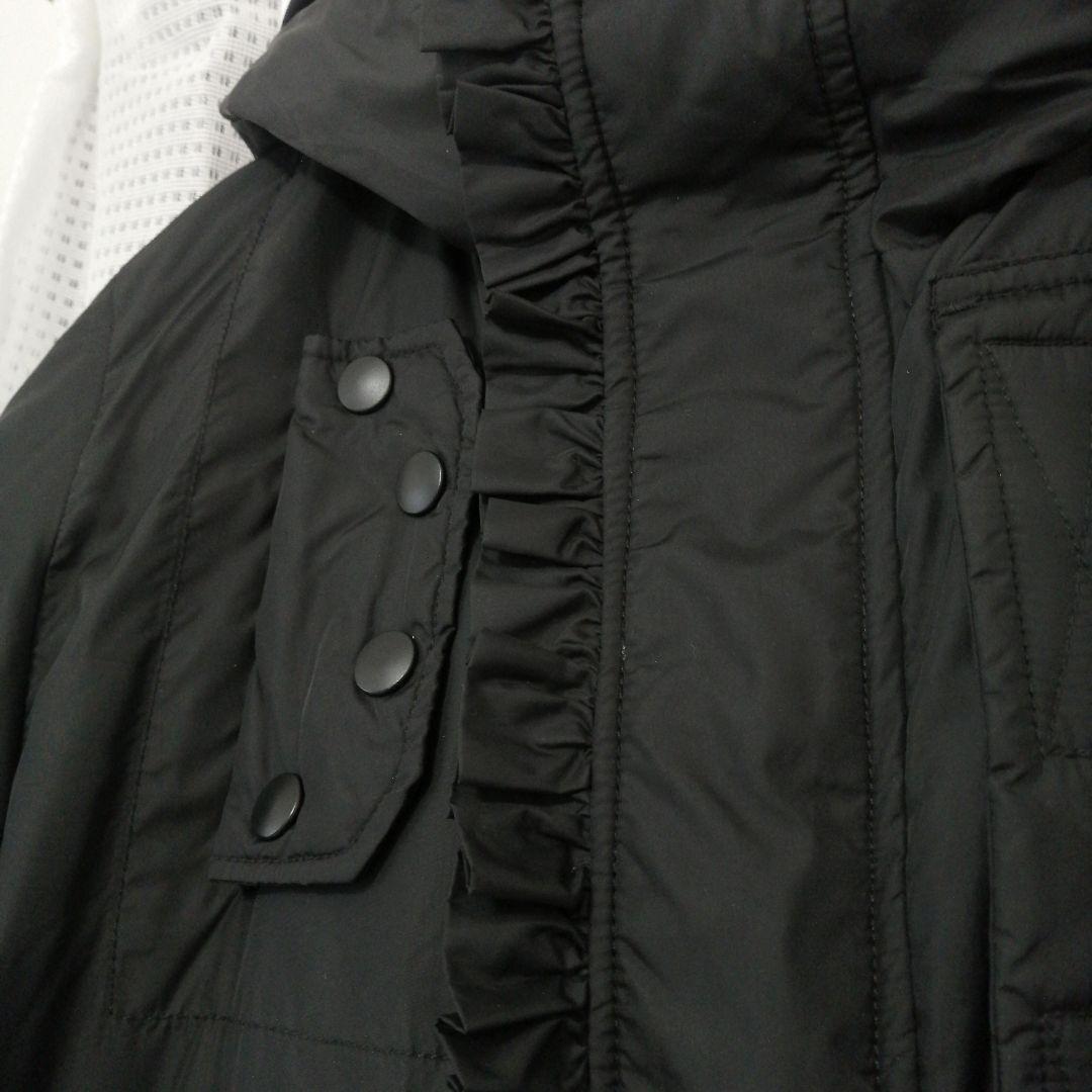 H.A.K.　 NAVY　コラボ　ダウンコート　フリル　ブラック