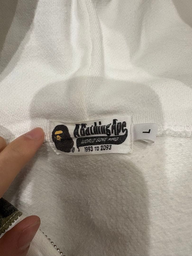 A BATHING APE WGM シャーク ジップパーカー