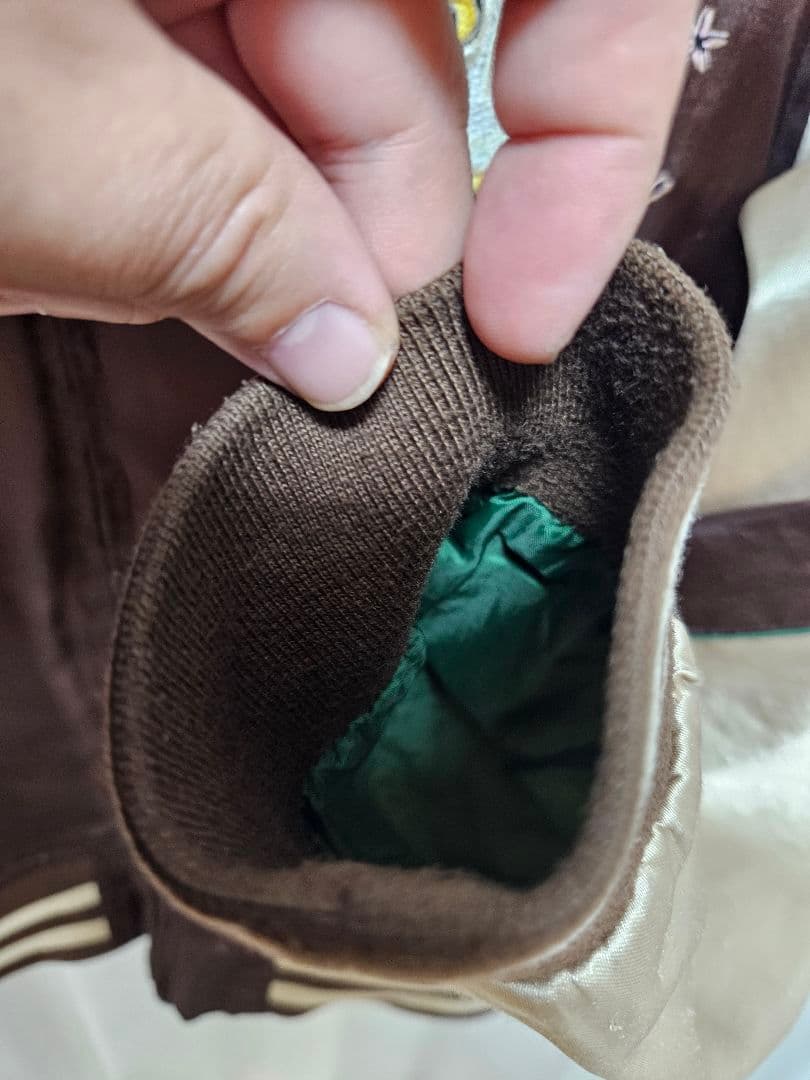 【✨レア✨】鏡花水月　スカジャン　刺繍 サクラ 花柄 般若　和柄