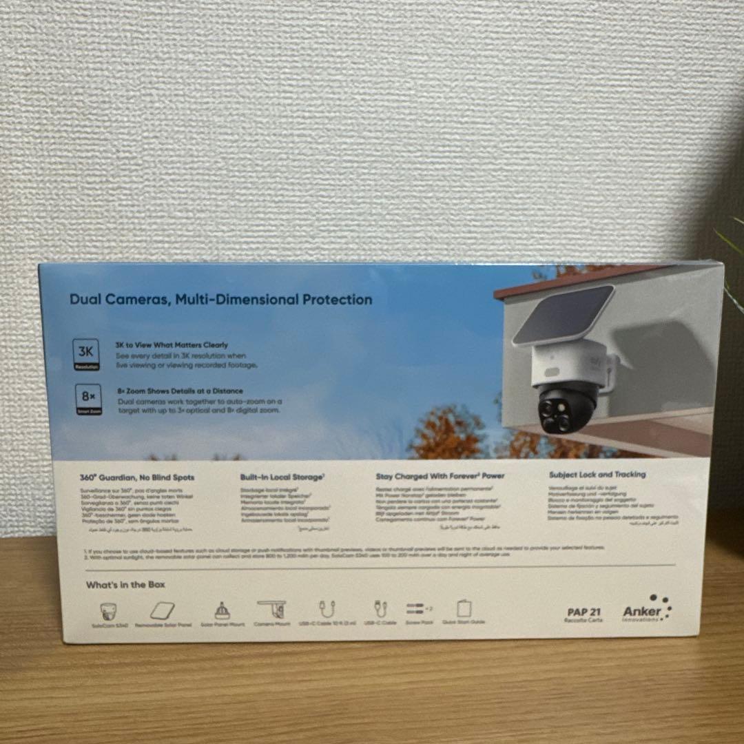 新品未開封 Anker Eufy SoloCam S340 ソーラー 屋外カメラ