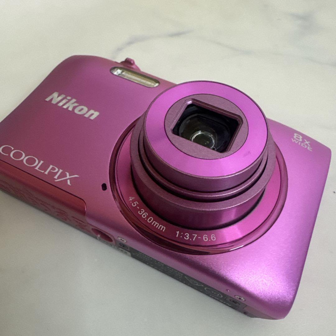 ✨美品✨Nikon COOLPIX S3600 ピンク　ニコン　外箱SDカード付