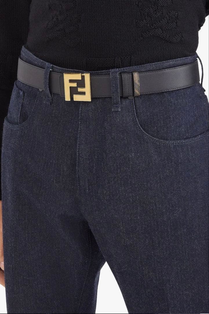 22ss「FENDI」FF Monogram✖Black Reversible