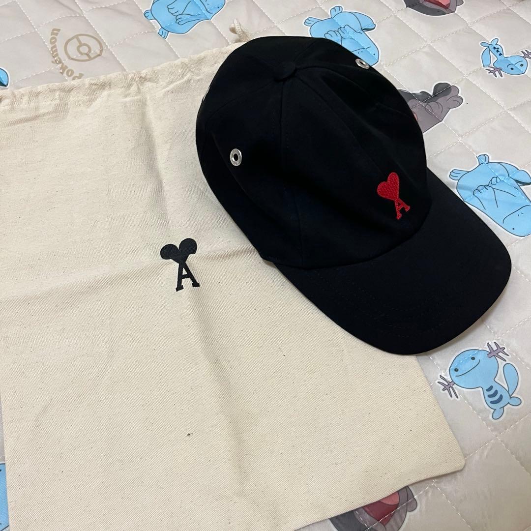 AMI Paris アミパリス アレクサンドルマテュッシ ロゴキャップ ブラック