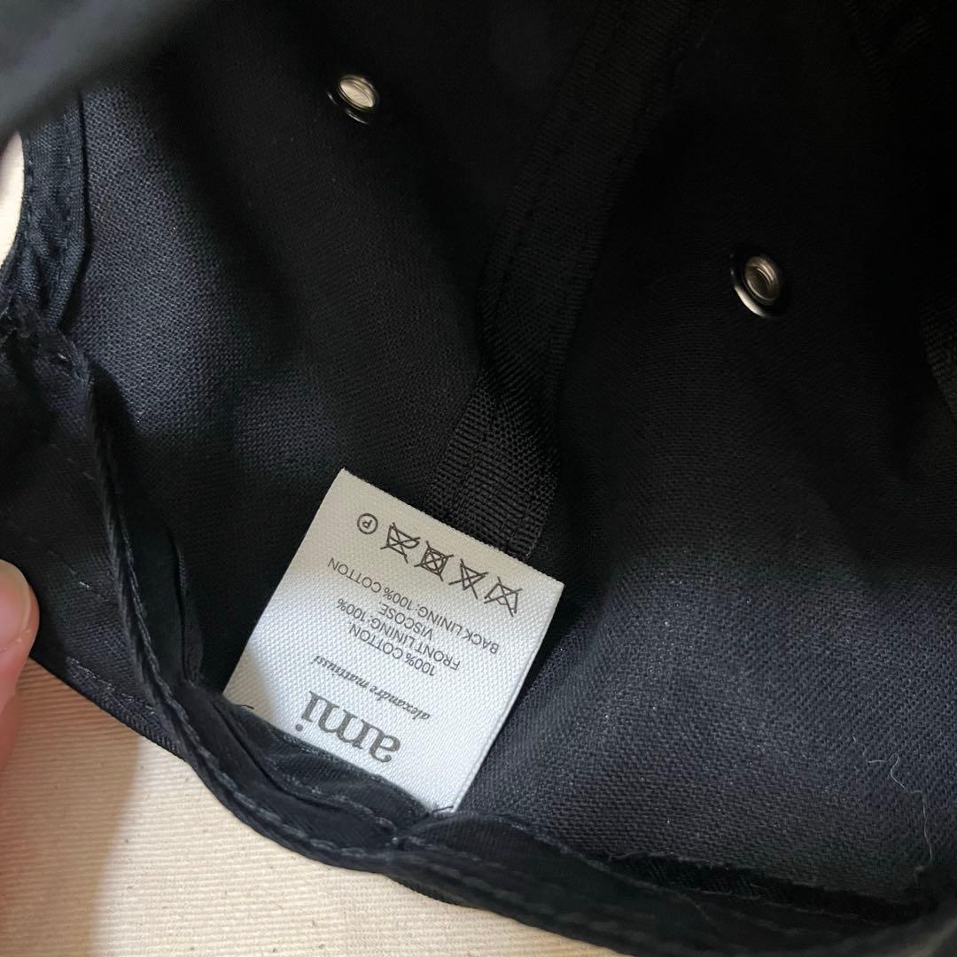 AMI Paris アミパリス アレクサンドルマテュッシ ロゴキャップ ブラック