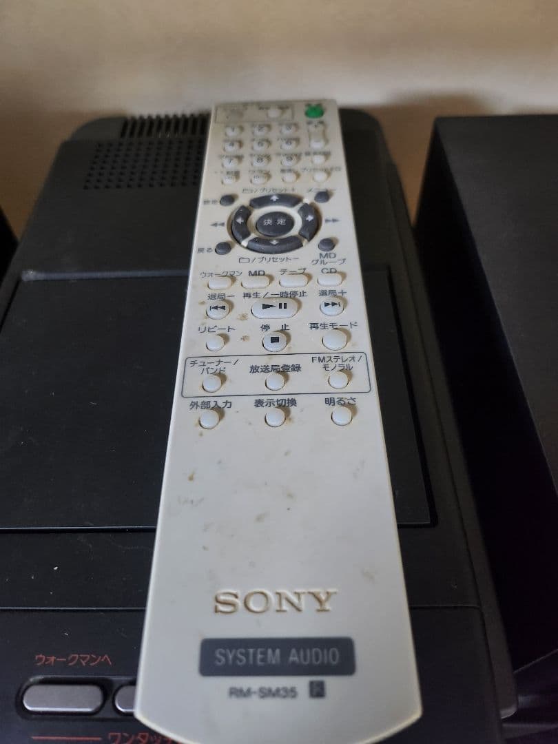 SONY　ソニー　CD　コンポ　デッキ　付属品あり