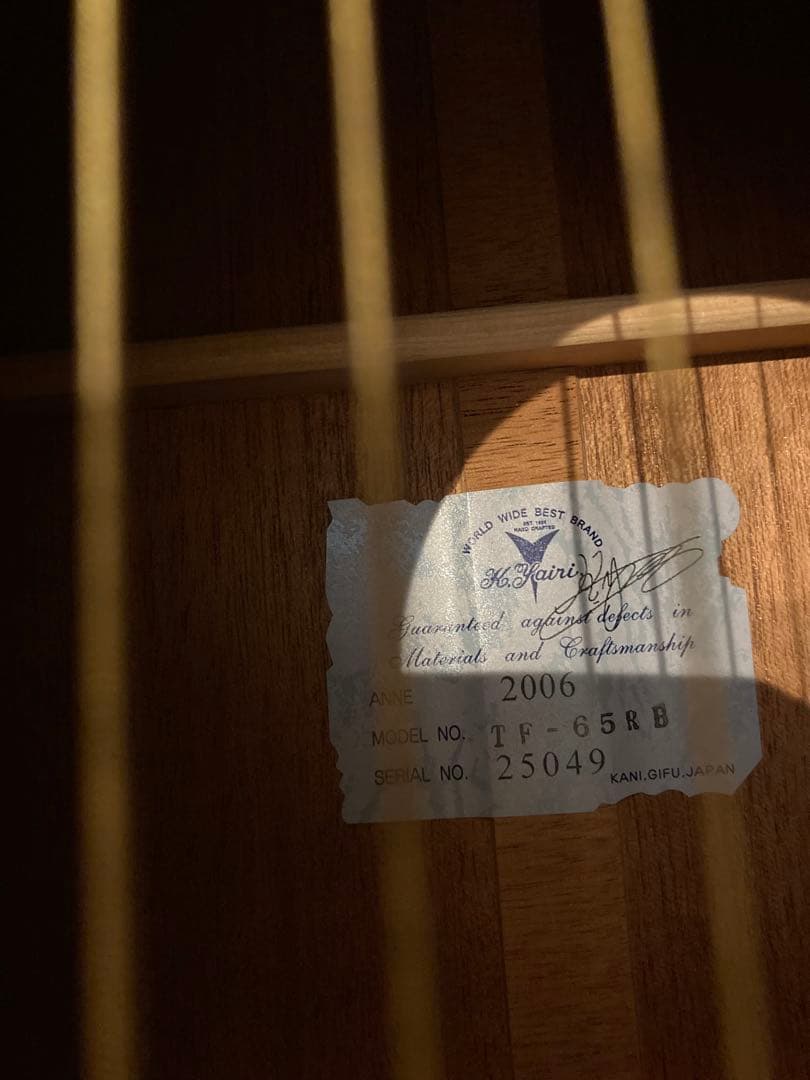 K.YAIRI アコースティックギター 2006年製