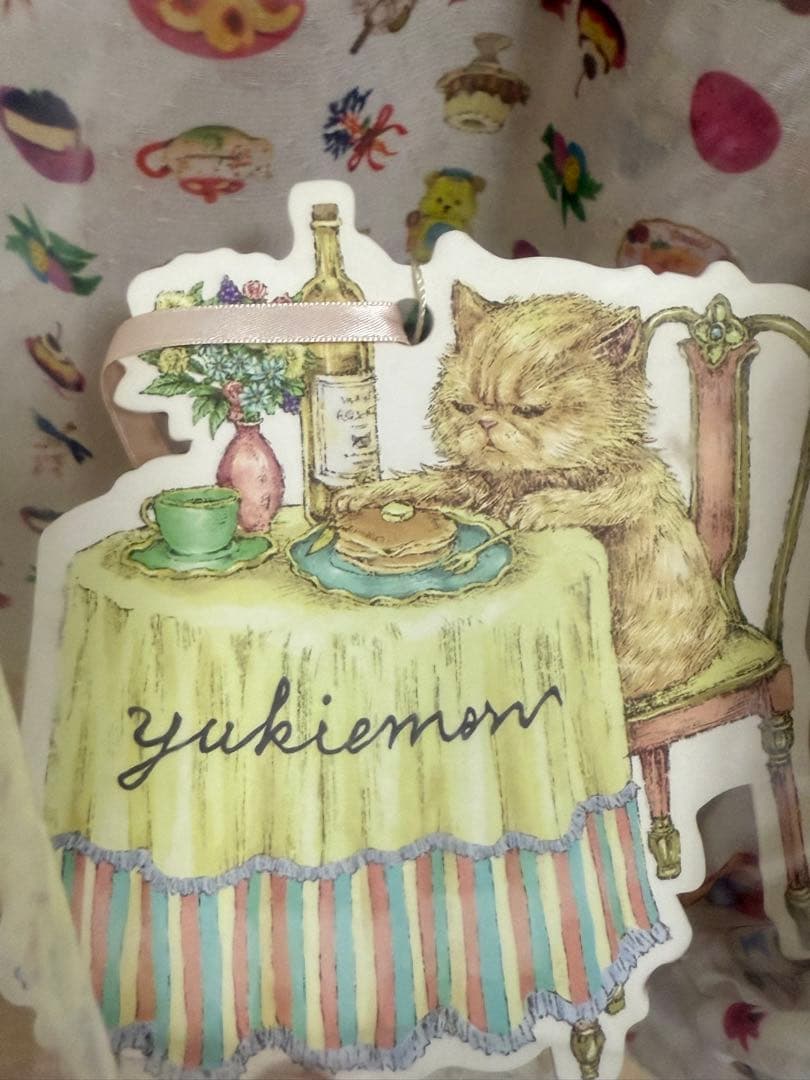 yukiemon おやつ　テキスタイルブラウス　ミルク　新品未使用3L