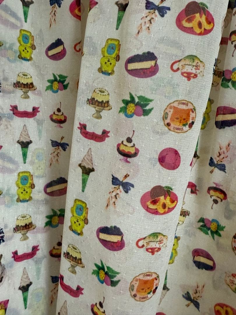 yukiemon おやつ　テキスタイルブラウス　ミルク　新品未使用3L