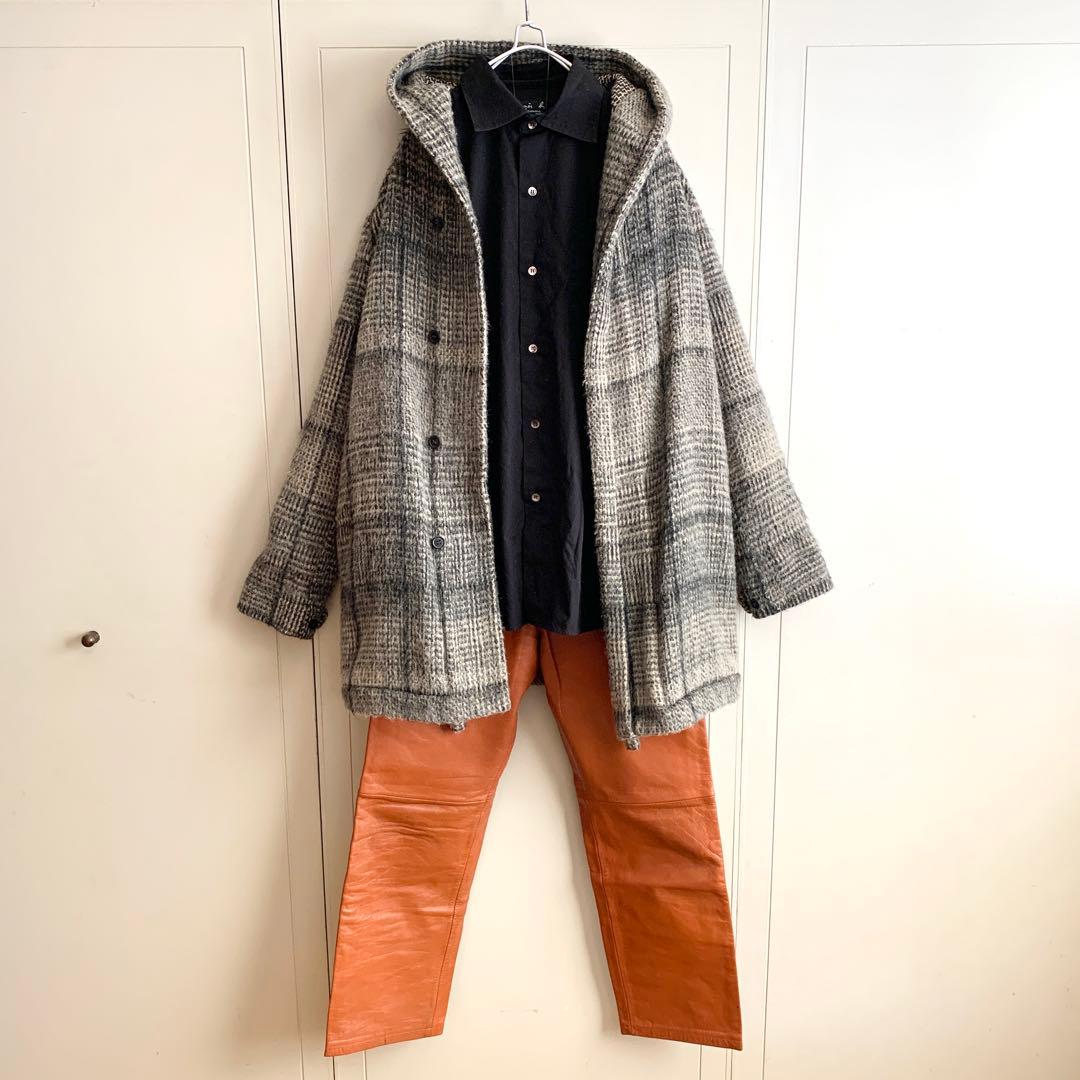 @様 STEPHAN SCHNEIDER モヘア混 ウール フーディーコート