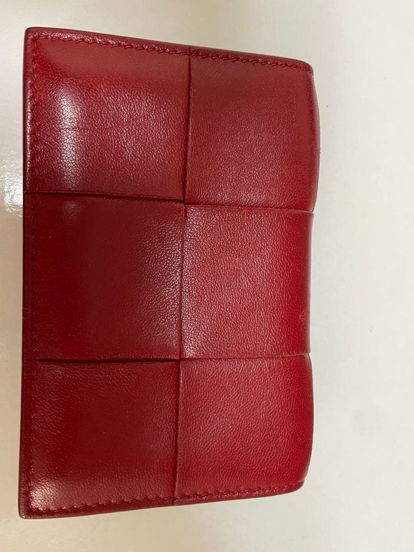 BOTTEGA VENETA 赤 レザー 名刺入れ