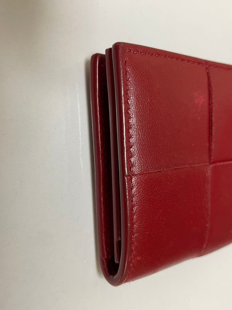 BOTTEGA VENETA 赤 レザー 名刺入れ