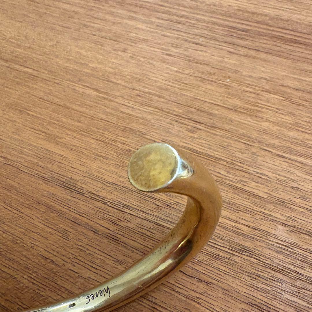 h‘eres 202 HORN BANGLE GOLD ヒアーズ