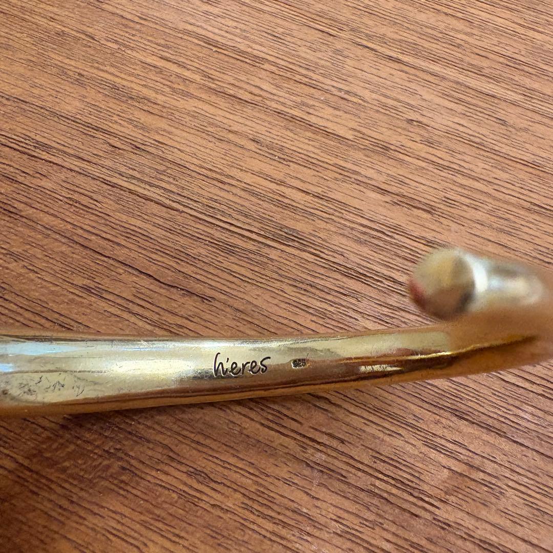 h‘eres 202 HORN BANGLE GOLD ヒアーズ