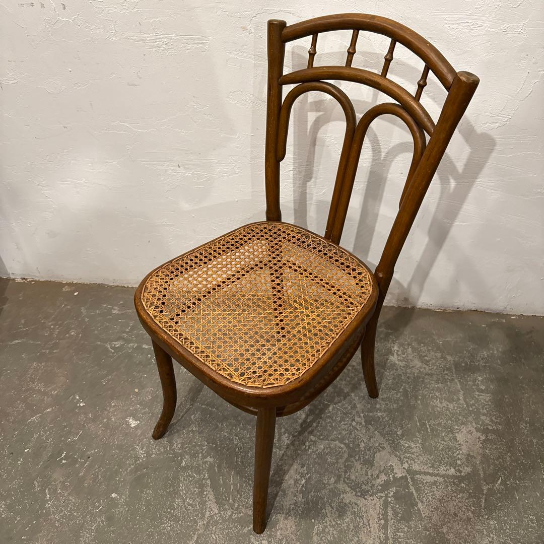 ヴィンテージ　ダイニングチェア　カフェチェア ラタンチェア