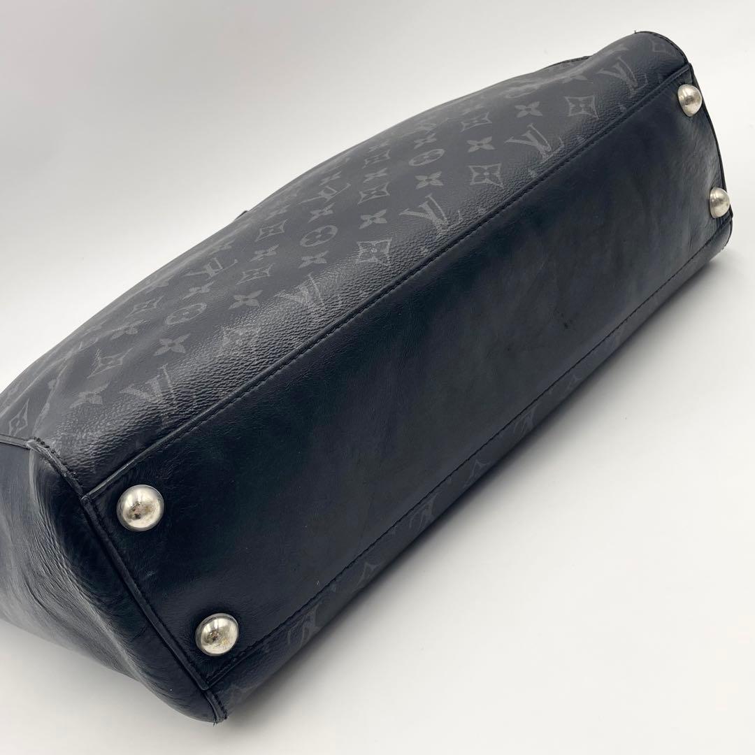 ルイヴィトン グランサック モノグラムエクリプス トートバッグ 大容量ネームタグ