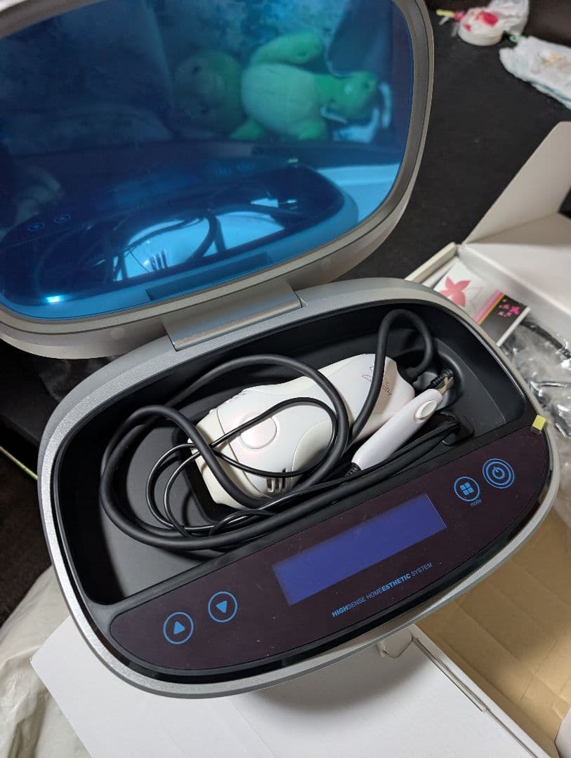 脱毛器 ホワイト デジタル表示