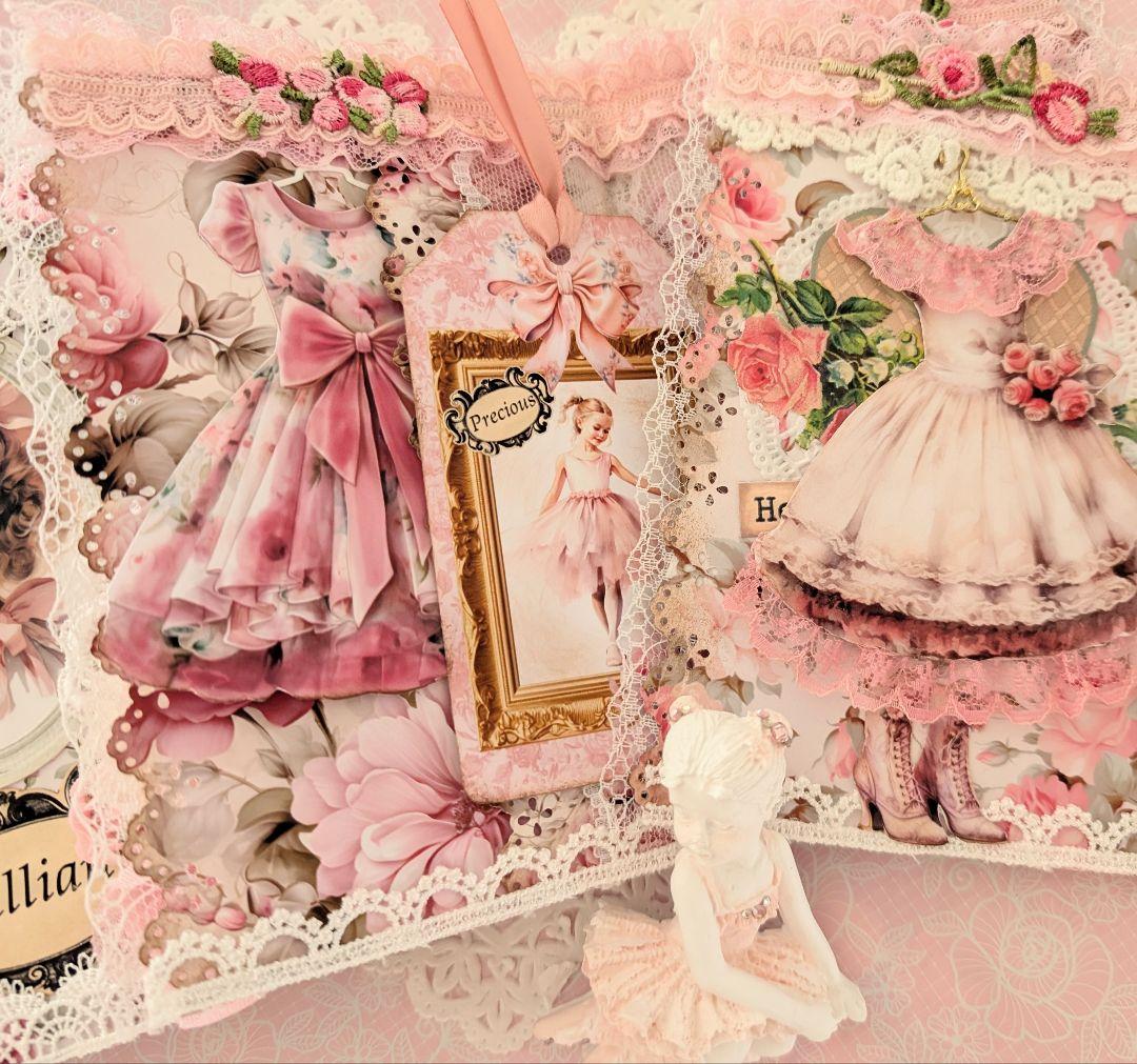 薔薇とレースのロマンチックスィートジャンクジャーナル*Brilliant*