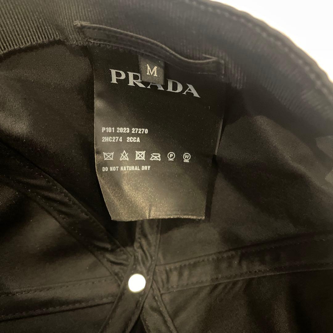 PRADA★鑑定済ブラックナイロンキャップM 小澤美里着