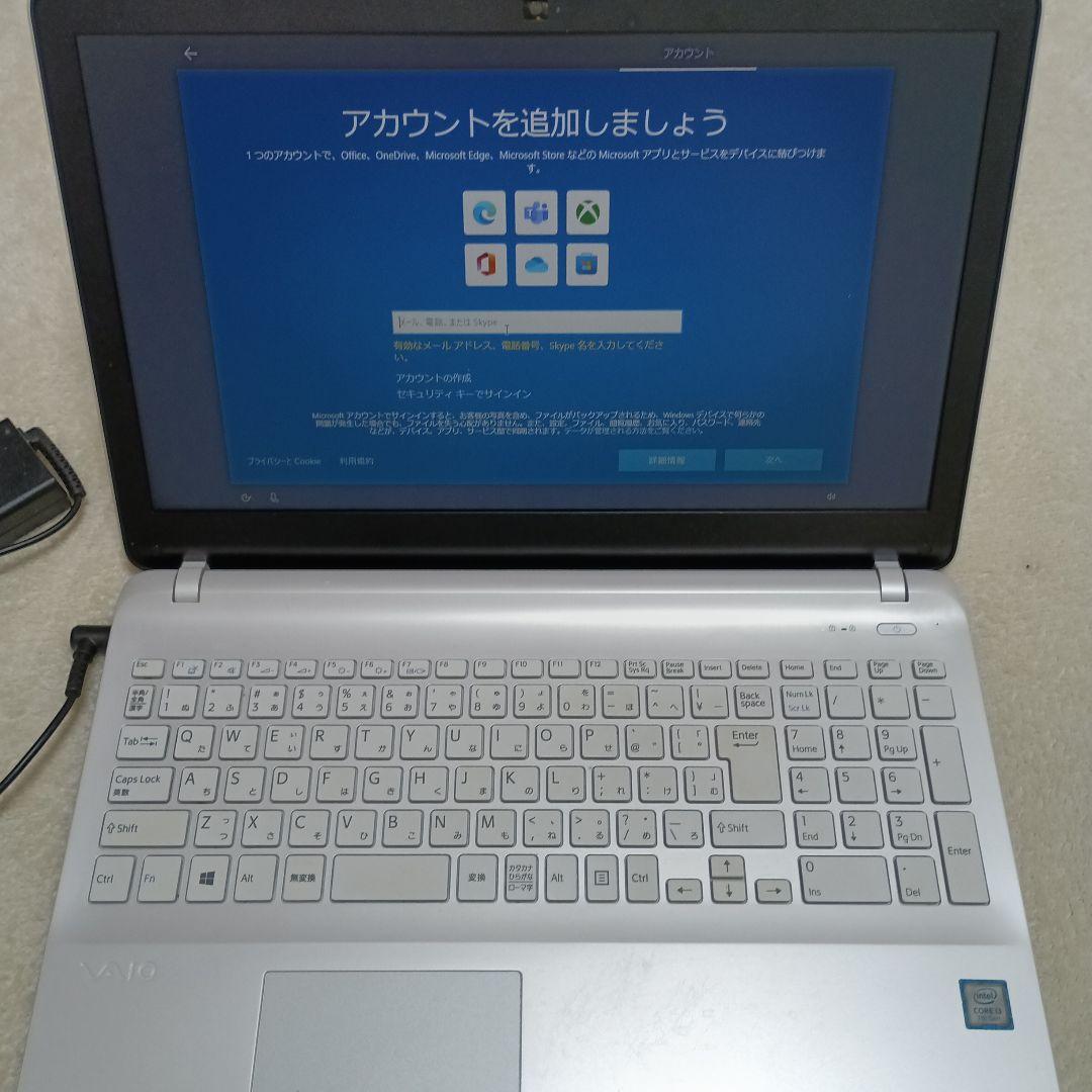 美品/VAIO S15 (VS151) シルバー Office 2016付き