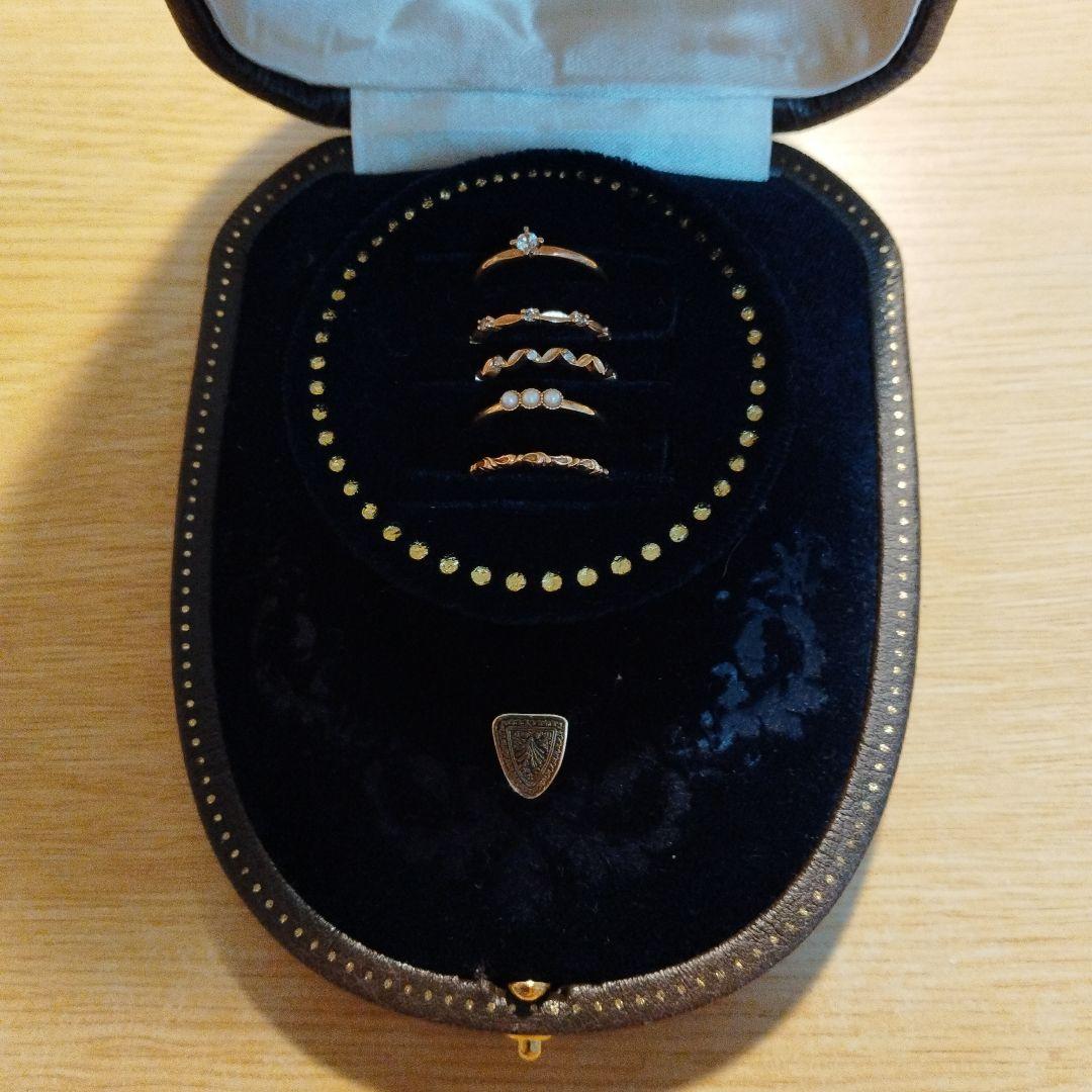 ♠2/15迄値下♠アガット　2009クリスマス限定　5連リング　＃7号