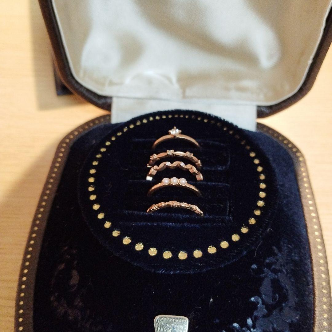 ♠2/15迄値下♠アガット　2009クリスマス限定　5連リング　＃7号