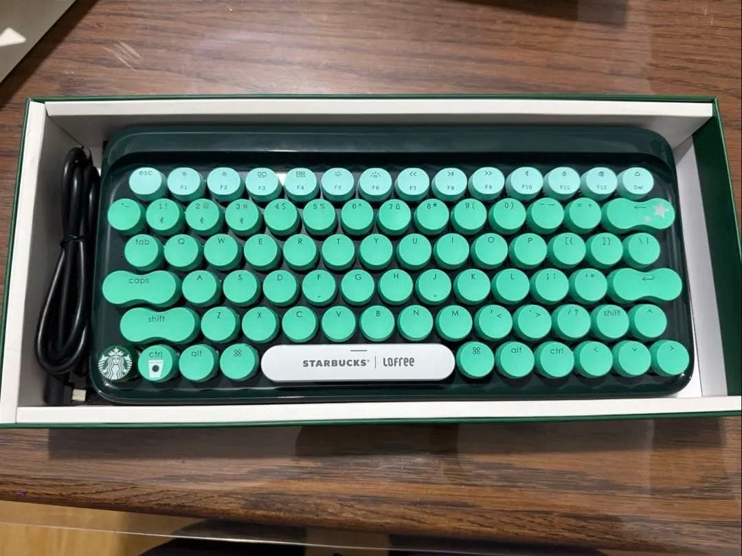 海外限定スターバックス x LOFREE メカニカルキーボード グリーン