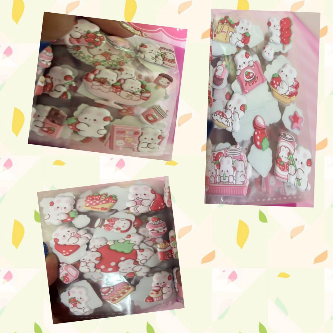 シール帳完成品　ポンポンドロップシール