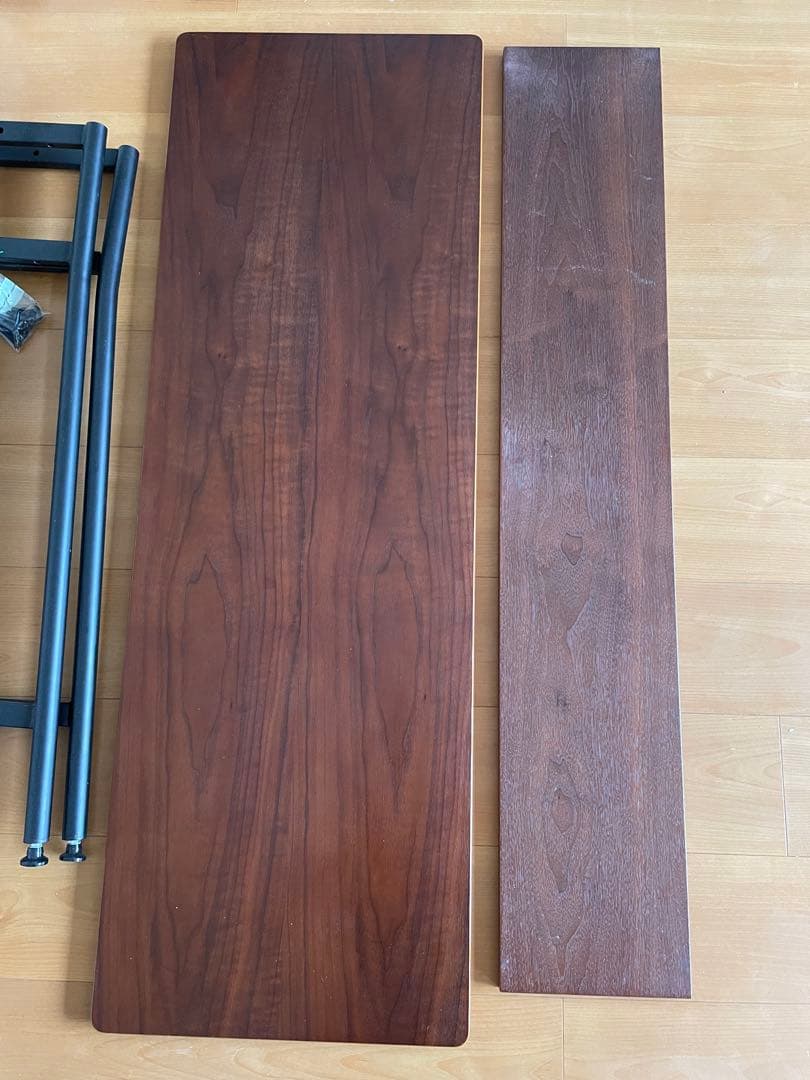 カウンターテーブル 天然木120×40 ブラウン