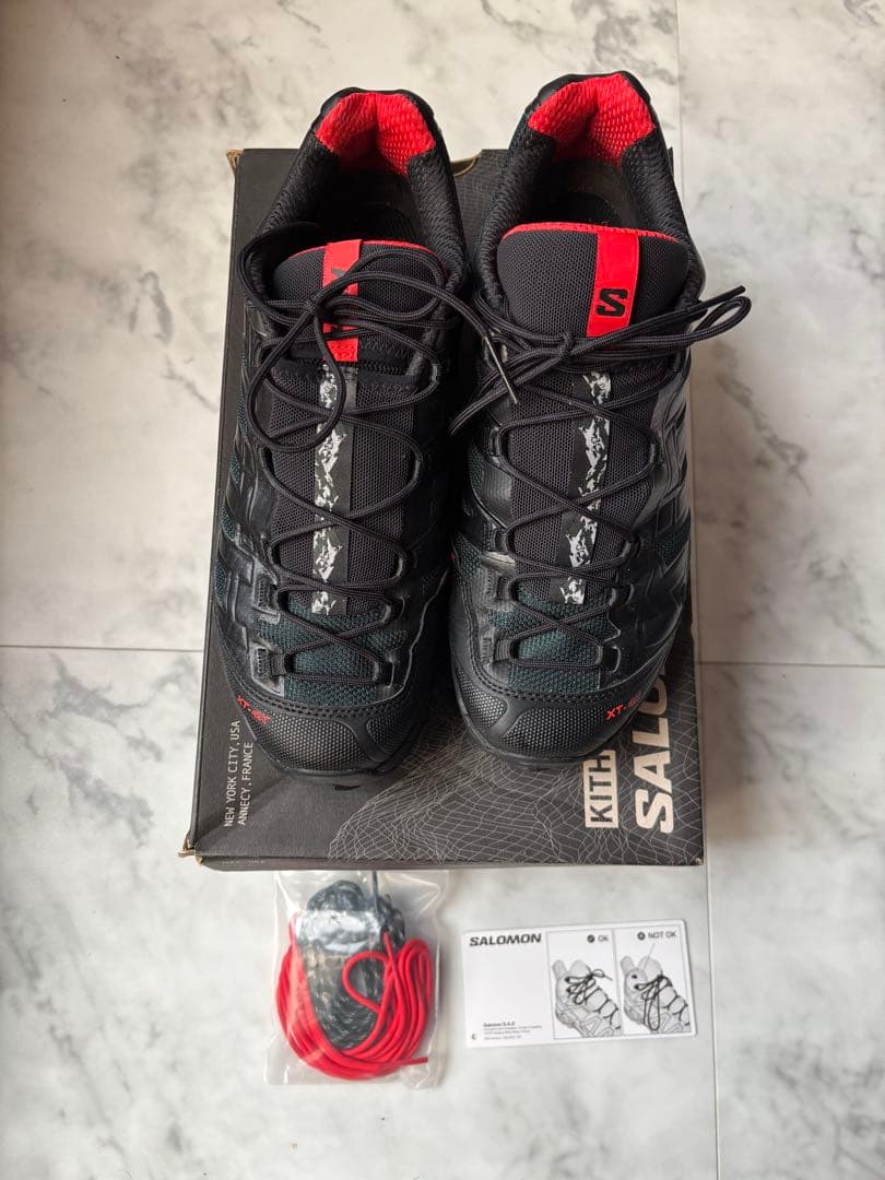 KITH×SalomonXT-4K Black/Scarab/Fiery Red