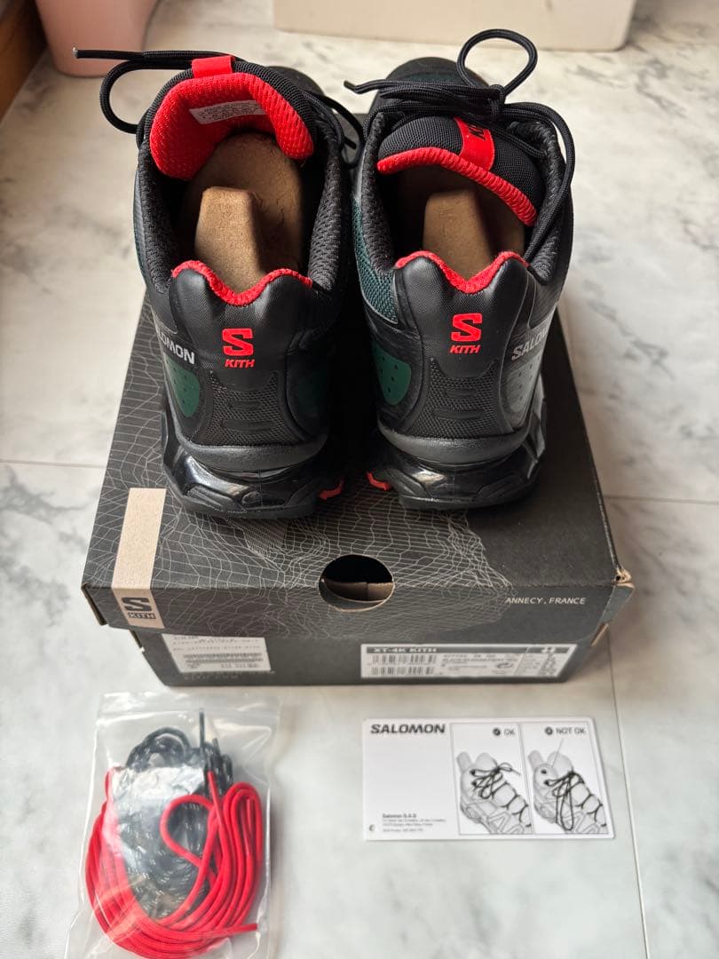 KITH×SalomonXT-4K Black/Scarab/Fiery Red