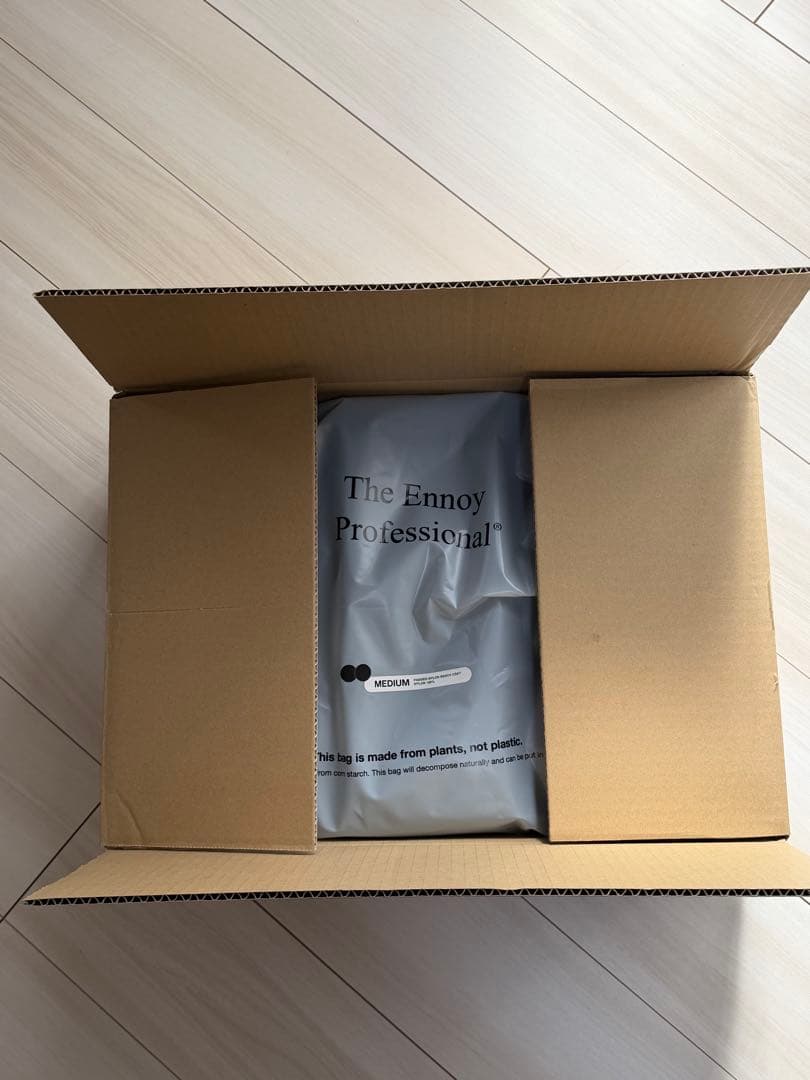 新品Ennoy Padded Nylon Bench Coat ブラック