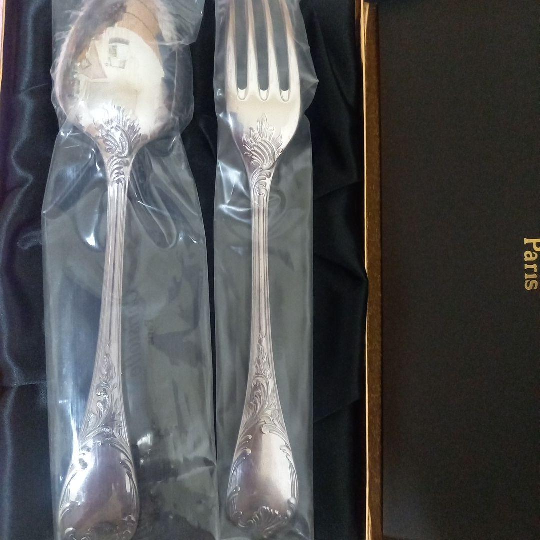 Christofle マルリーカトラリーセット 2点新品未使用・シルバー
