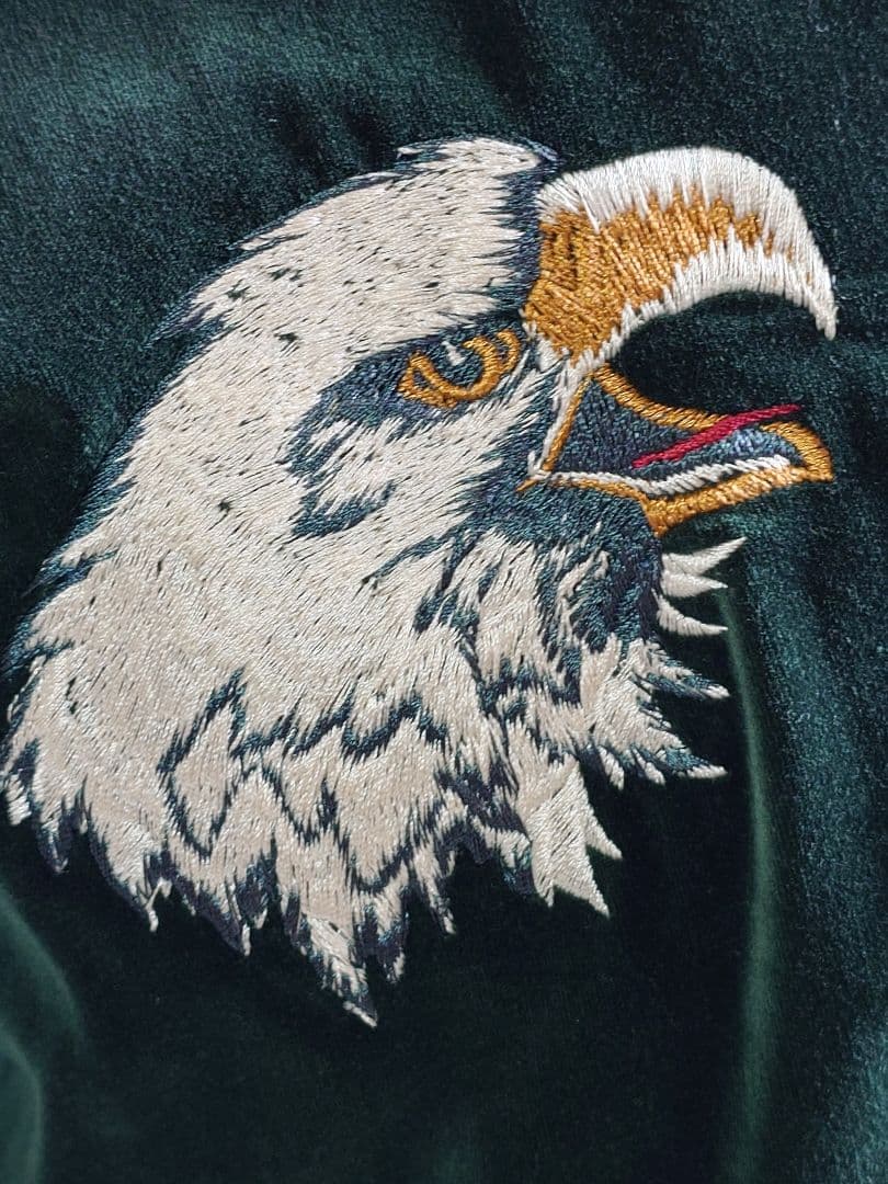 Harley-Davidson ベルベット スカジャン グリーンM