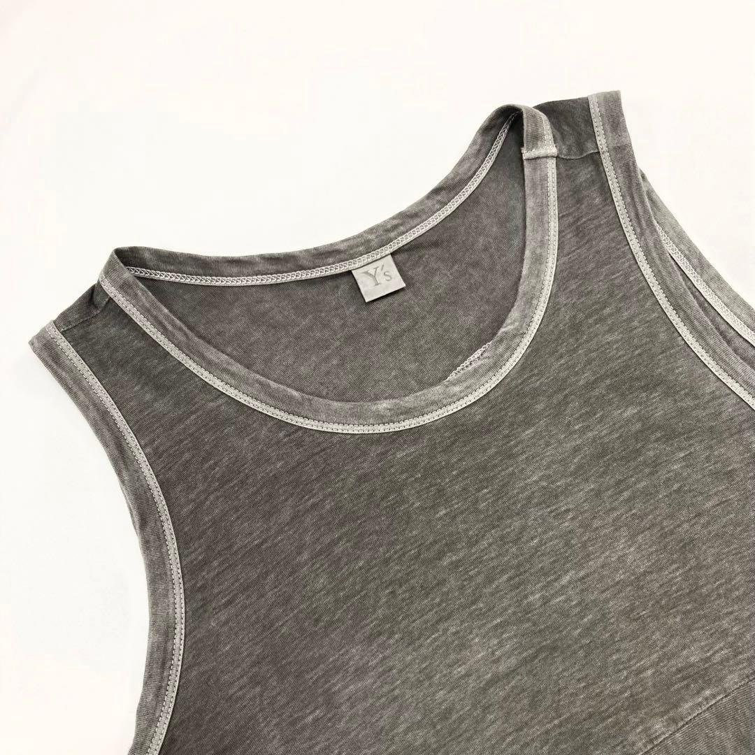 Y's ワイズ PIGMENT PRINT POCKET OP グレー2