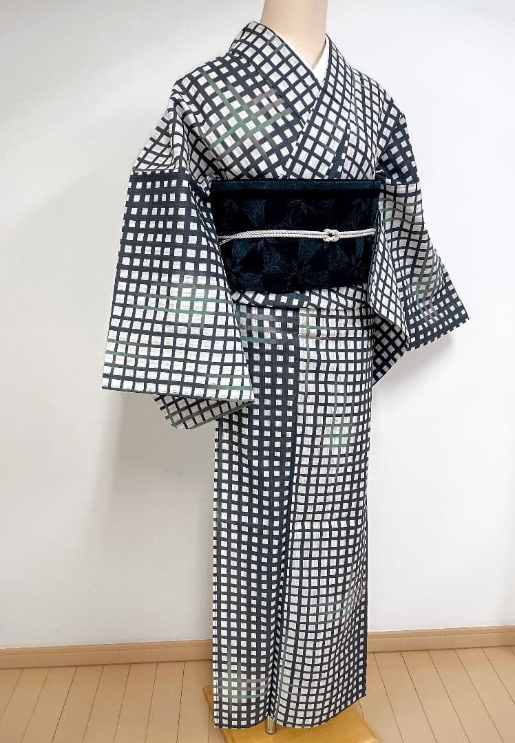 綿麻浴衣　トールサイズ　裄70cm