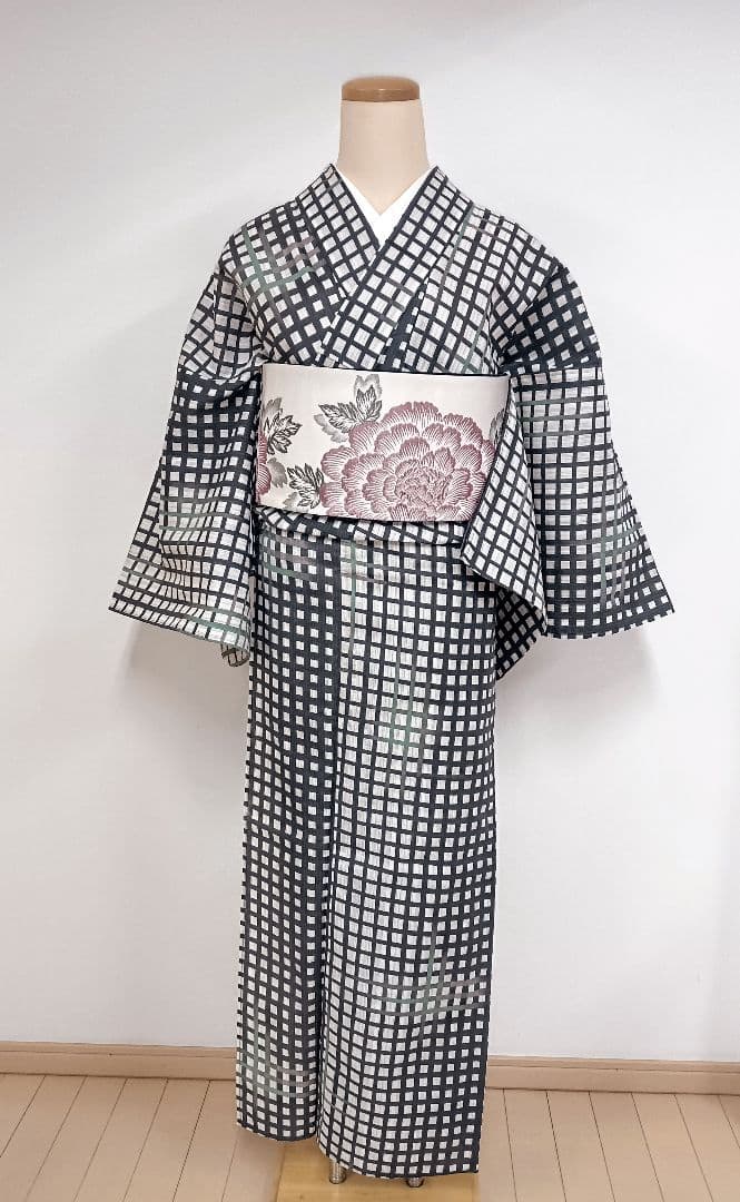 綿麻浴衣　トールサイズ　裄70cm