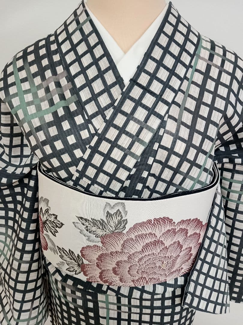 綿麻浴衣　トールサイズ　裄70cm