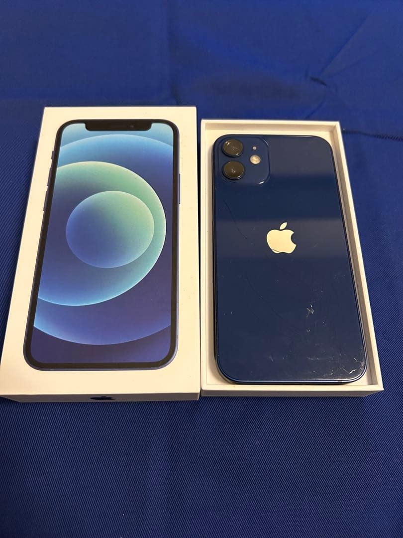 iPhone 12 mini 128GB ブルー SIMフリー 充電ケーブル付き